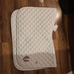 White Baby Pad with monogram that can be removed